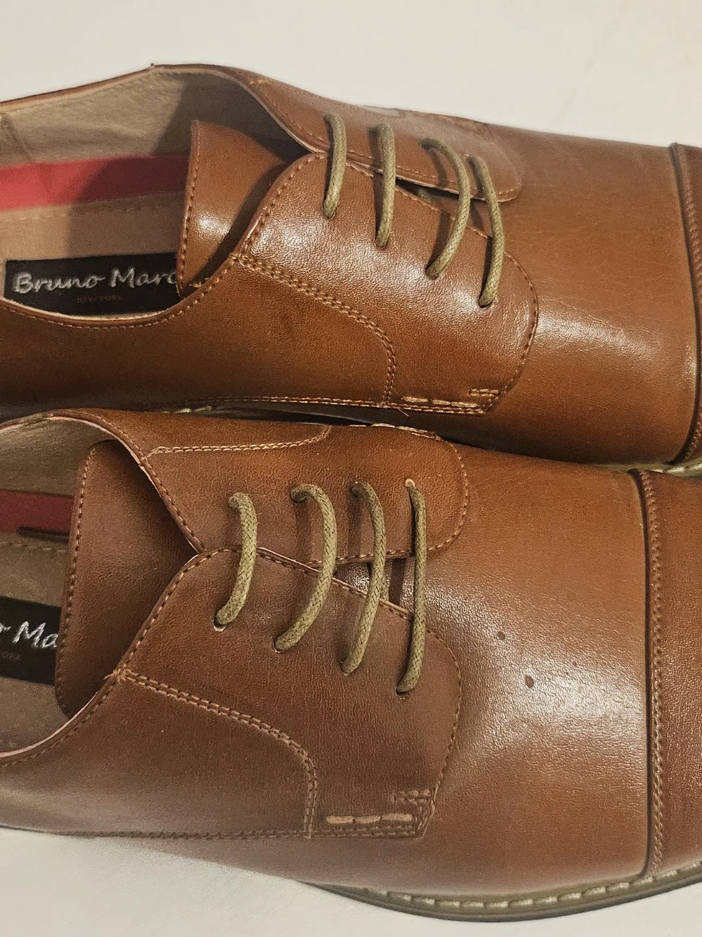 Classic Tan Leather Cap-Toe Formal Oxford Shoes